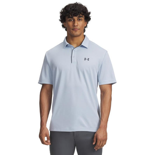 Under Armour Men's Tech Golf Polo, (455) Blue Calm / / Pitch Gray, XX-Large