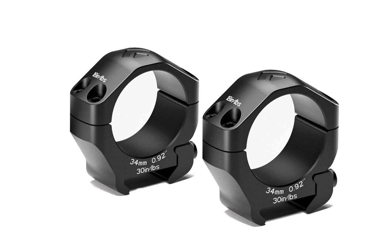 Arken Optics Halo Scope Rings Precision Picatinny Riflescope Mounts(34mm, High)