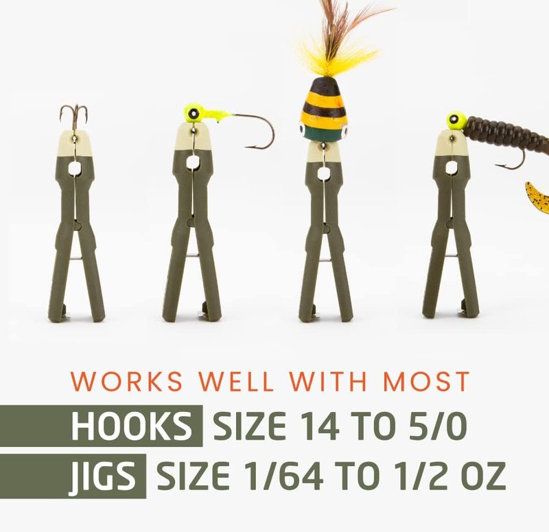 Fishing Knot Tying Tool - Easy Grip Line Threader & Clipper for Shaky Hands | Tackle Box Accessory