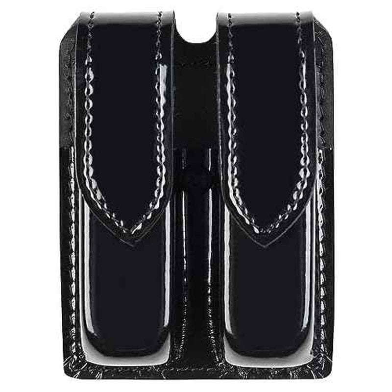 Safariland Bianchi 77-76-9HS: Magazine Holder Double, Hi-Gloss, Black