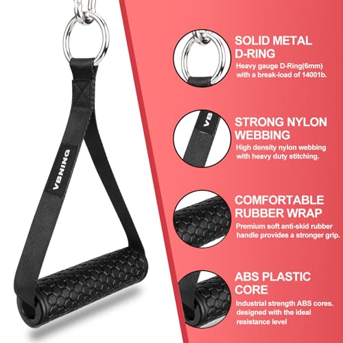 Ankle Straps for Cable Machines and Exercise Handles — Replacement Fitness Equipment for Strength Trainer. Gym Attachments for Leg Extensions, Heavy Duty Working Out Handles Accessories.