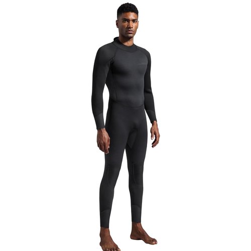 Dark Lightning Full Body Wetsuits for Men, Men's Wet Suit for Cold Water Swimming, Diving Surfing Snorkeling Kayaking Triathlon Wetsuit, Black,3/2mm,XL