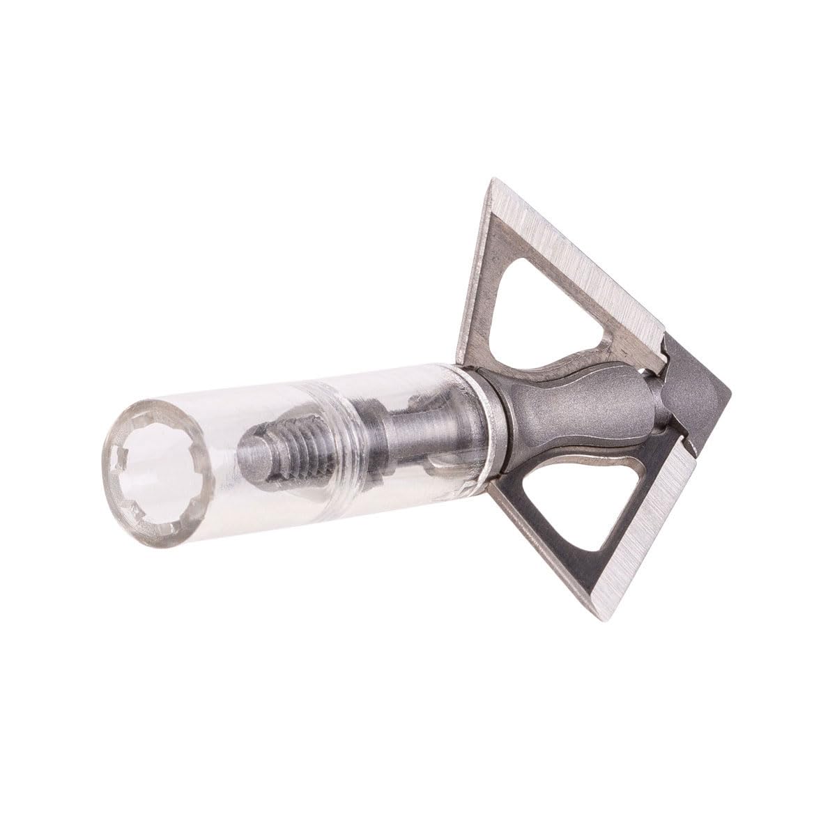 G5 Striker V2 Fixed 3-Blade Broadhead - Archery Hunting Steel Ferrule 125 Grain 1.25" Cutting Diameter Broadhead - Crossbow Version