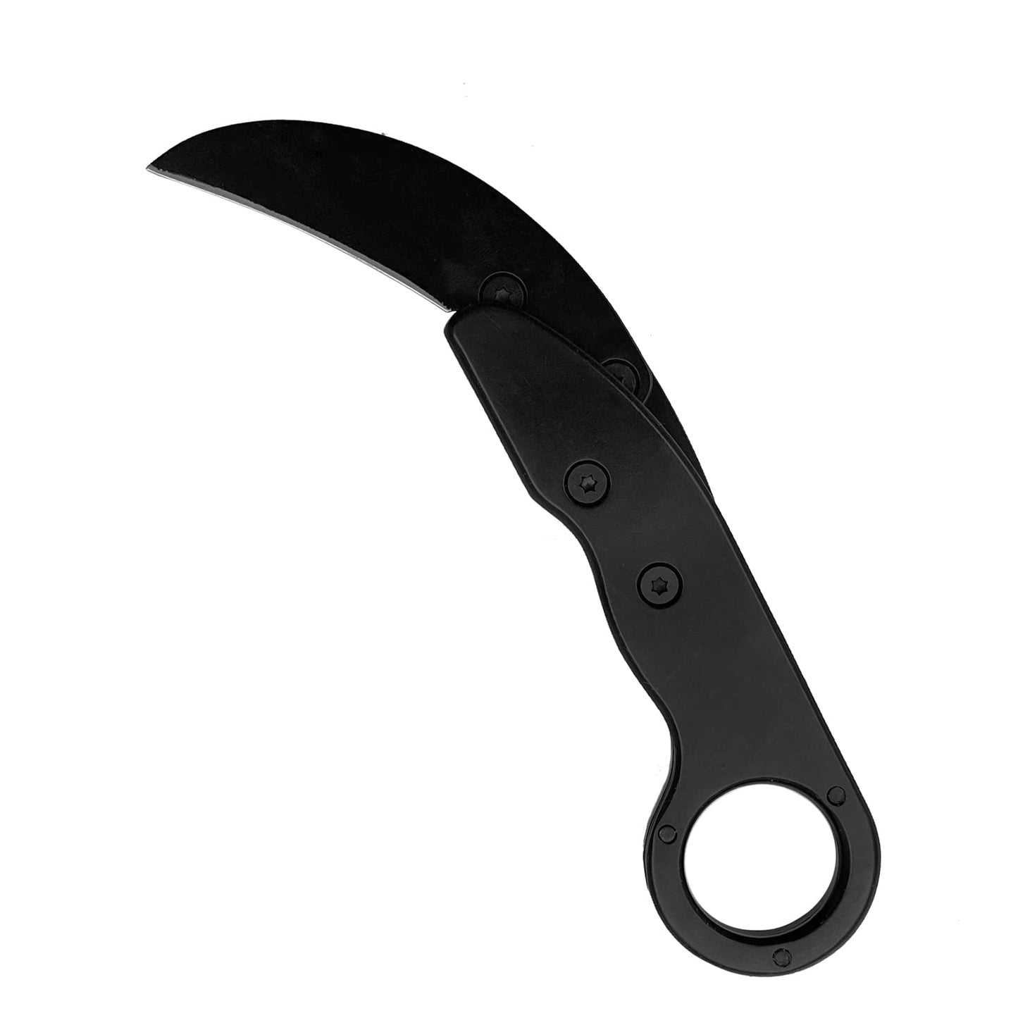 Ismosm Outdoor Mini Camping Stainless Handle Survival Knife Multifunction Outdoor Tactical Rescue Tools Folding Hunting (new claw knife black)