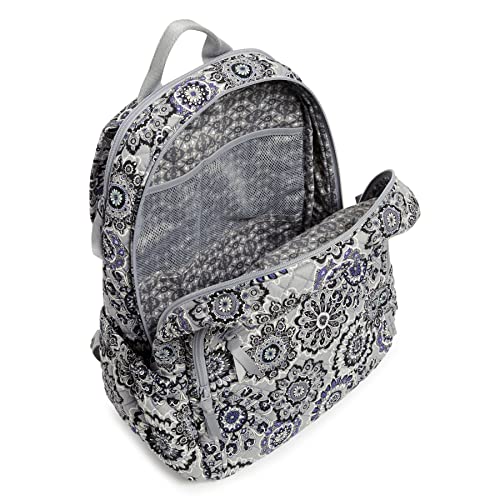 Vera Bradley Women's Cotton Campus Backpack, Tranquil Medallion - Recycled Cotton, One Size