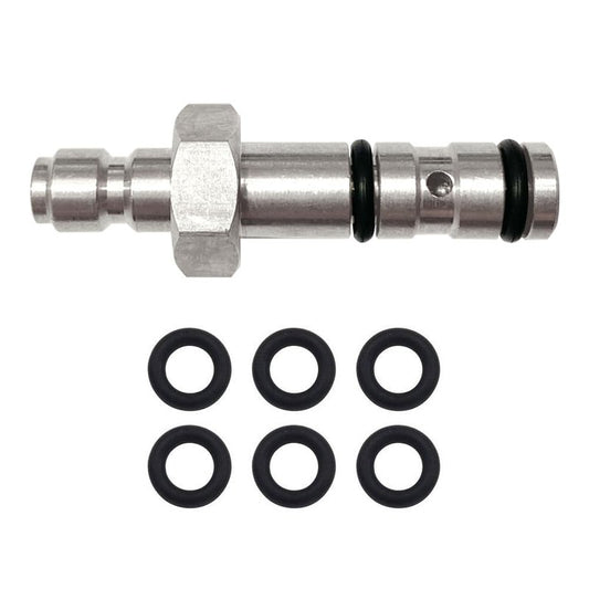 HMKUGO Paintball PCP Quick Filling Charging Probe Replacement Adapter, 9mm OD Air Tool Fitting for Filling Hole with Extra 6 O-Rings