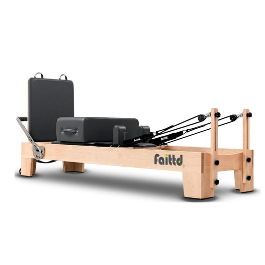 Faittd Pilates Reformer ,Pilates Equipment with Reformer Accessories, Reformer Box, Padded Jump Board, Pilates Reformer Machine for Home Workouts