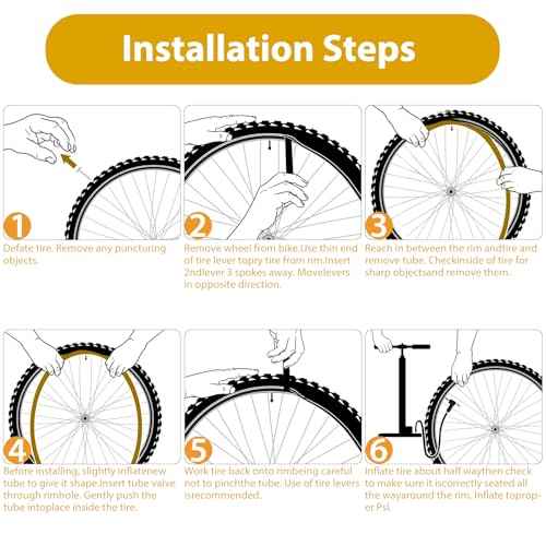 2 Pack 20 x 3.0 Fat Tire Tube Schrader Valve, Puncture Proof Bike Tubes for 20 x 3 Bicycle Tire, Butyl Rubber Inner Tube for EBike/Electric Bike/Mountain Bike