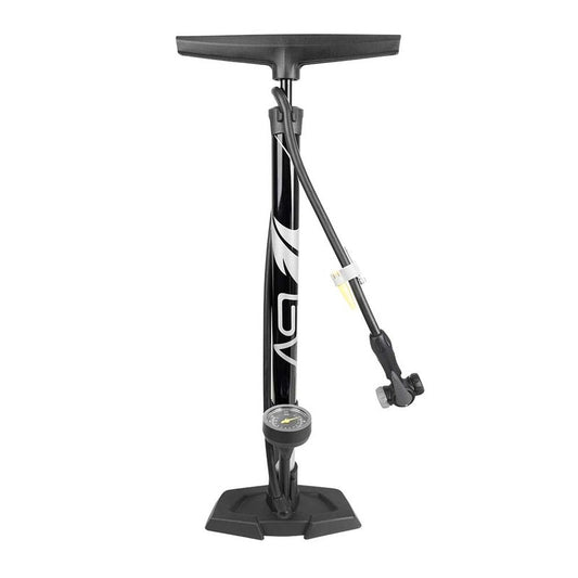 BV Bike Pump Out of Durable Steel - Bicycle Pump 160 PSI high Pressure, Bike Tire Pump 17/24 inch Smart Valve Head, Automatically Reversible Presta & Schrader, Ball Pump