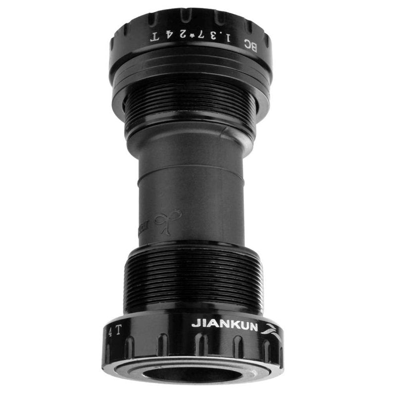 JIANKUN Bike Crank Arm Set 170mm 104 BCD with Bottom Bracket Kit and Chainring Bolts for MTB BMX Road Bicycle, Compatible with Shimano, FSA, Gaint (Black)