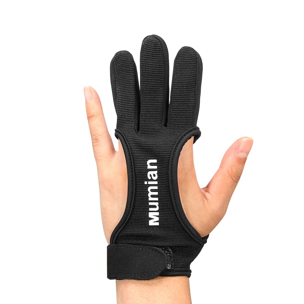 Mumian Archery Glove,Protective Leather Gloves for Recurve Bow and Compound Bow Men and Women,Finger Tab for Hunting Bow with Archery Equipment and Protective Gear Accessories