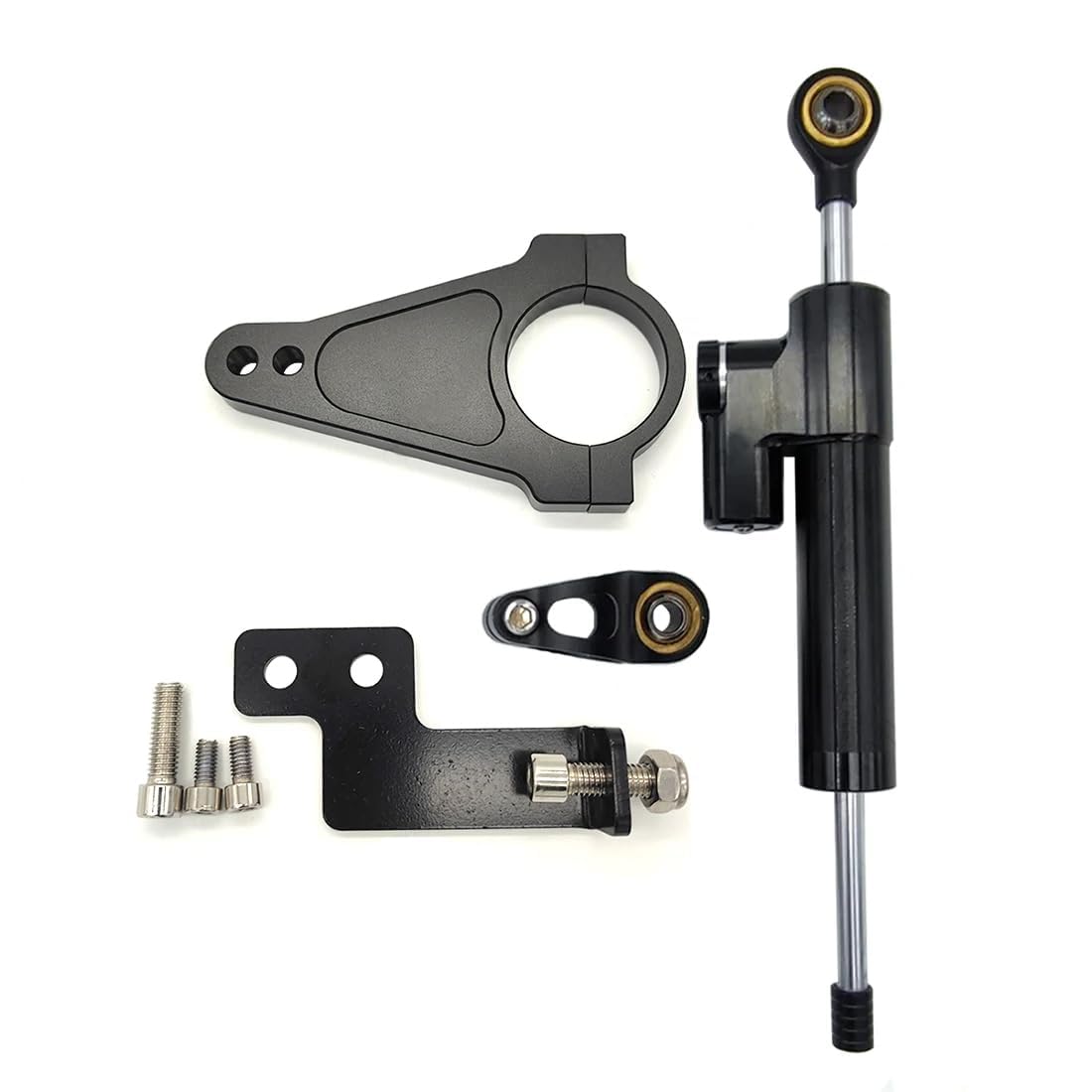V7 Electric Scooter Shock Absorber Auxiliary Steering Bracket Steering Damper High-Speed Dual Drive Electric Scooter Steering Kit Suitable V7/Teewing X5 BOYUEDA/Yume/TIFGALOP