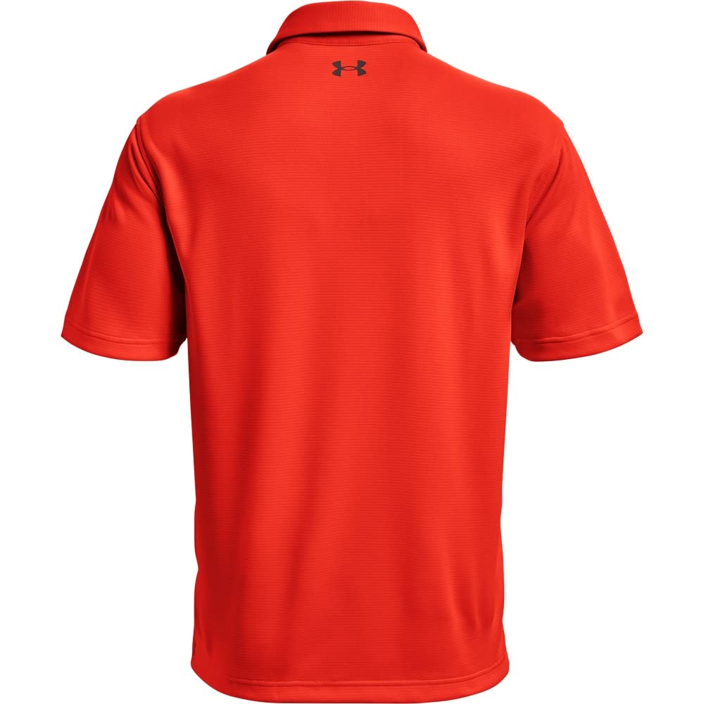 Under Armour Men's Tech Golf Polo, Phoenix Fire (296)/Pitch Gray, 3X-Large