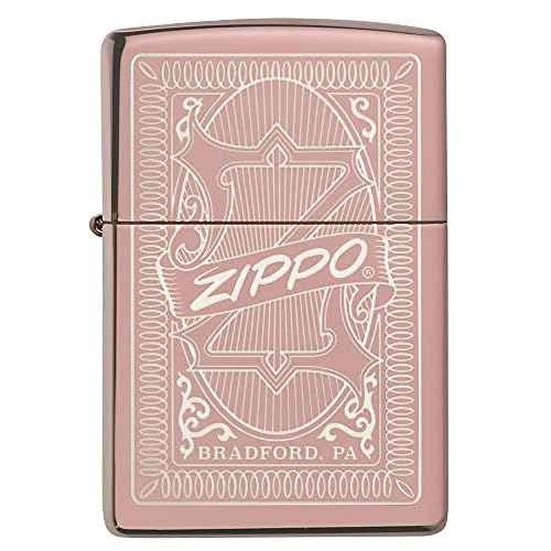 Zippo Reimagine Zippo Design Rose Gold Pocket Lighter