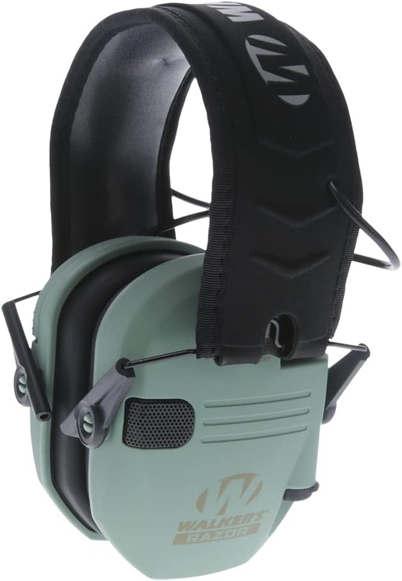 Walker's Razor Slim Electronic Muff - Noise-Canceling Ear Protection for Shooting | Adjustable Fit