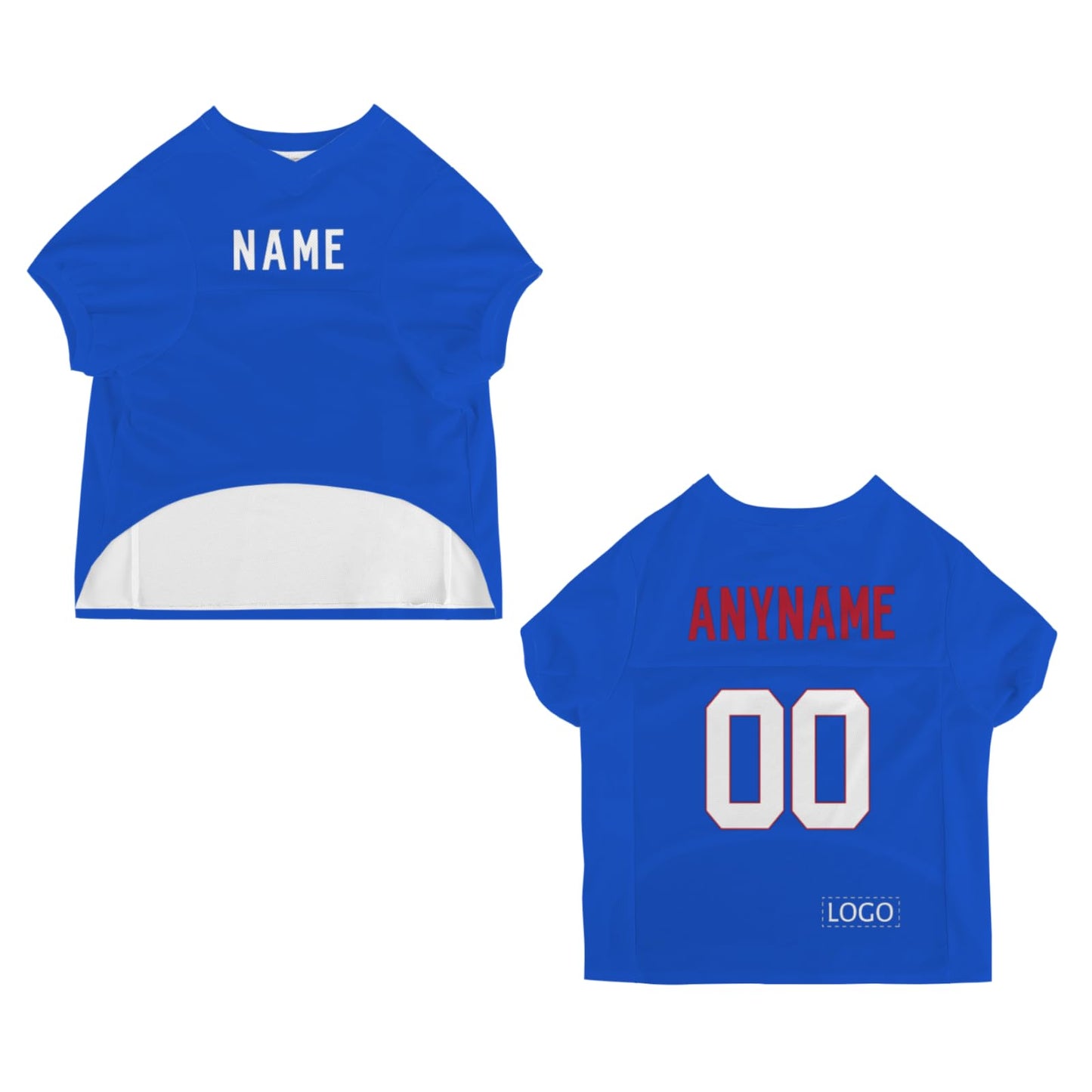 Custom Dog Football Shirt Sport Fan Personalized Dog Jersey for Small Medium Large Dogs Cats