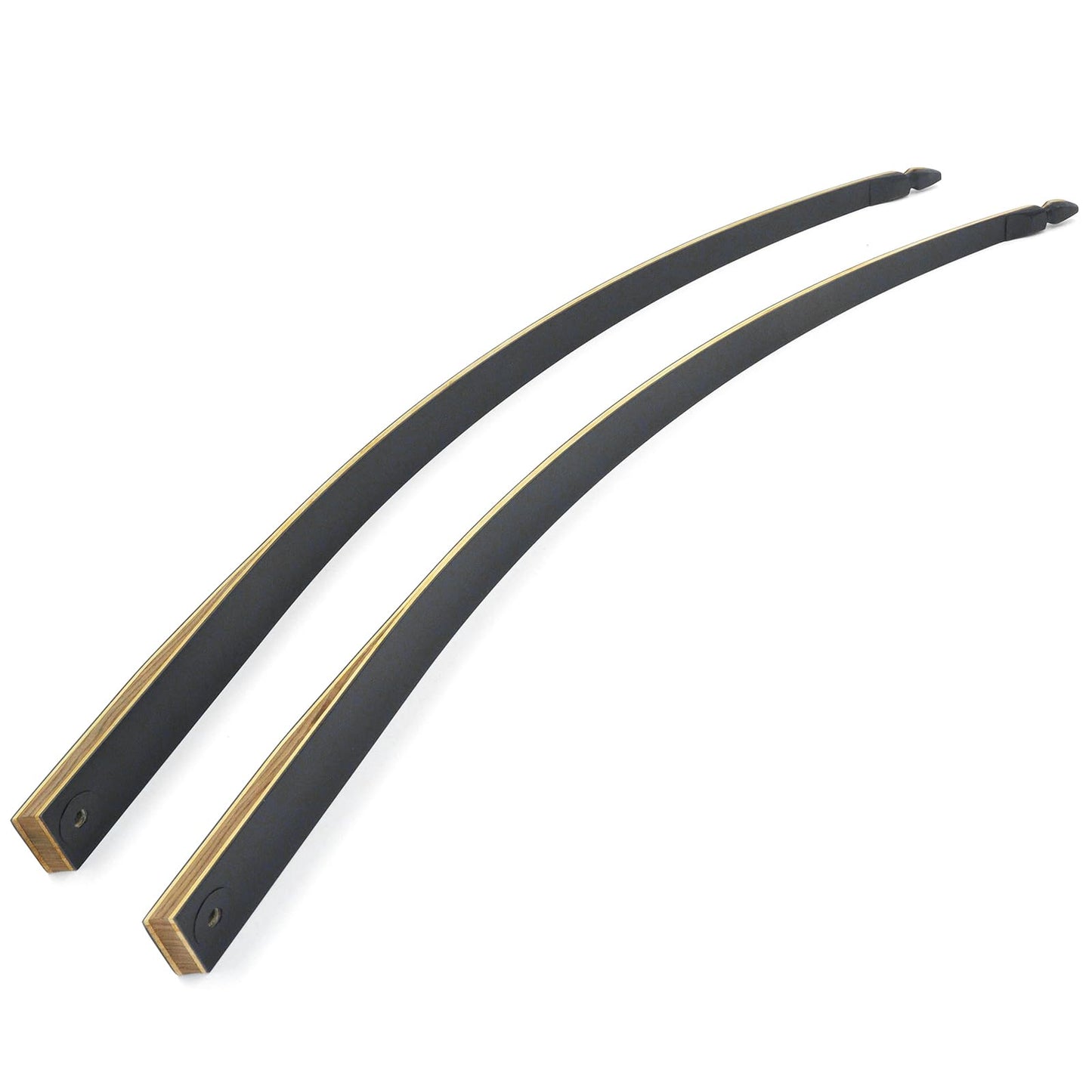 HANDBAIGE Replacement Longbow Limbs for 60'' Black Hunter Bow Riser 20-60lbs Archery Hunting Longbow Limb with Hard Maple (20LBS)