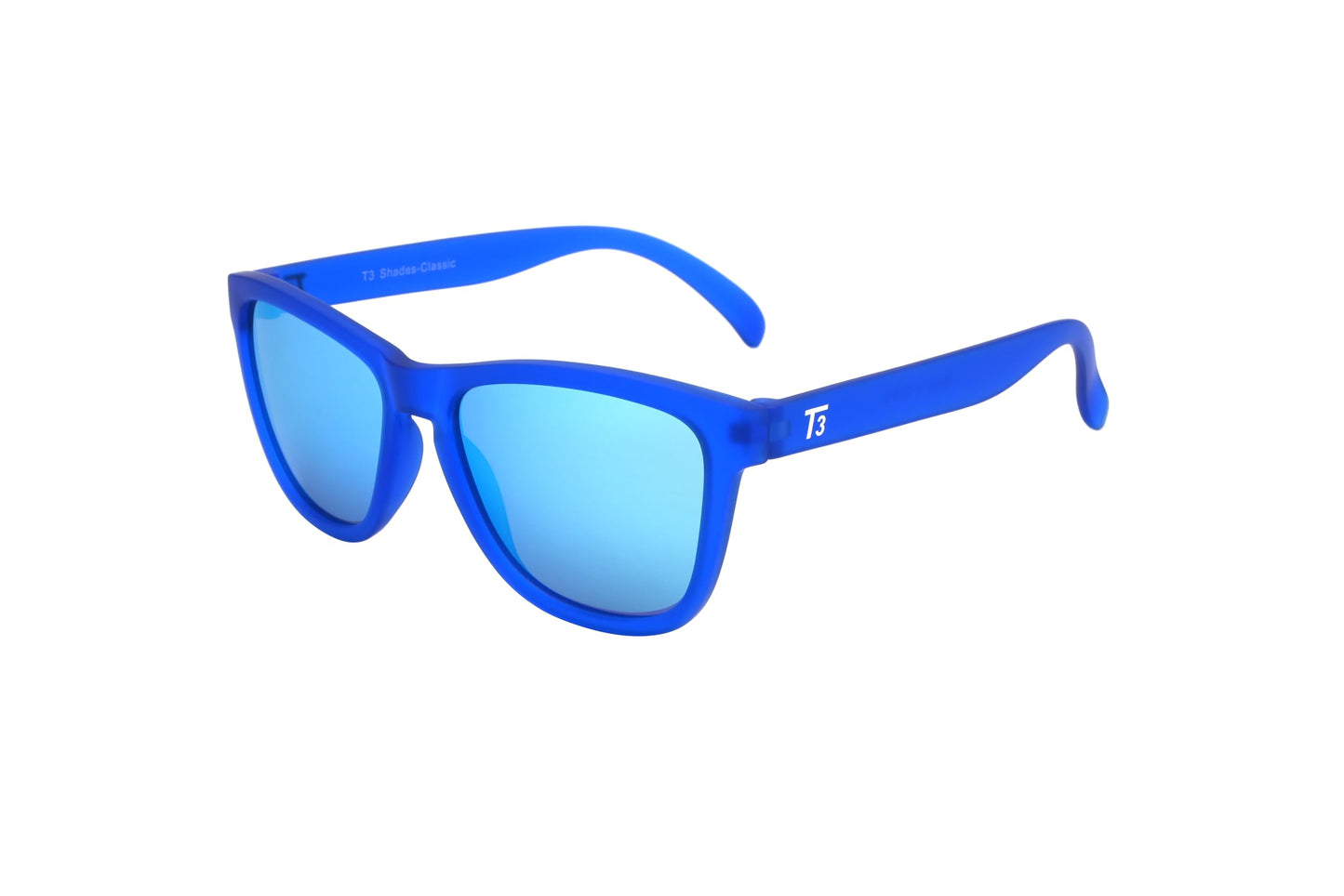 T3 Shades Men's and Women's Classic Polarized Sunglasses with UV400 protection, Blue