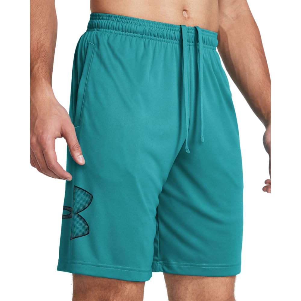 Under Armour Men's Tech Graphic 10" Shorts, (464) Circuit Teal / / Black, 3X-Large Tall