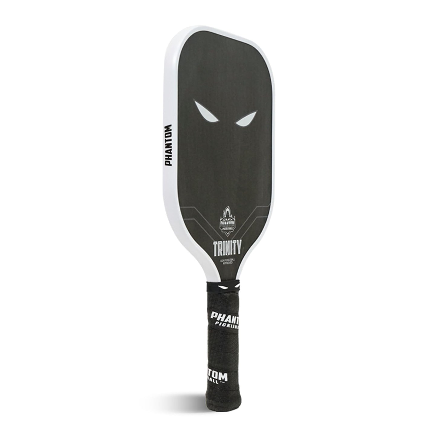 Phantom Pickleball Paddle Trinity 14mm - Carbon Fiber - USA Pickleball Approved - Max Grit and Spin Elongated Body Pickle Ball Paddle - Lightweight Pickleball Racket with C4 Polypropylene Core