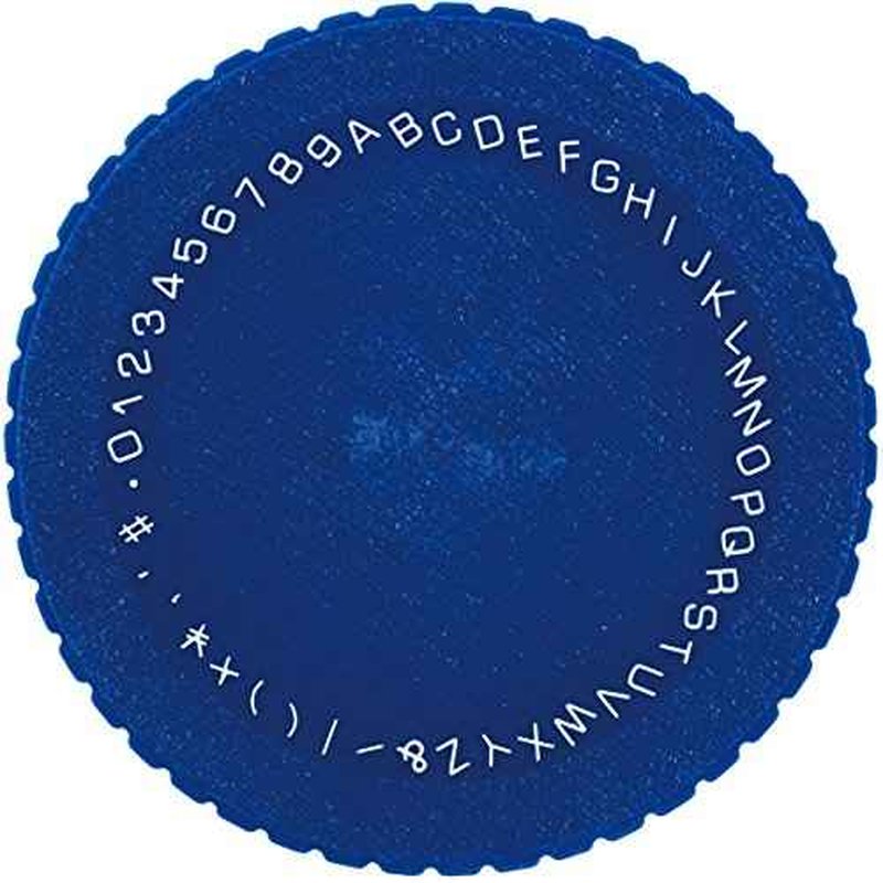 Dymo DM1595BU Tape Lighter, Hiragana, Katakana, Alphabet, Numbers, Blue