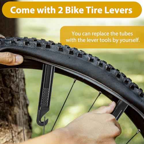 2 Pack 20 x 3.0 Fat Tire Tube Schrader Valve, Puncture Proof Bike Tubes for 20 x 3 Bicycle Tire, Butyl Rubber Inner Tube for EBike/Electric Bike/Mountain Bike