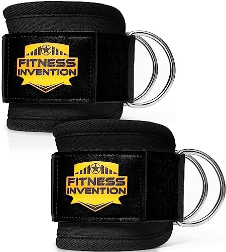 Ankle Straps for Cable Machines - Ergonomic Ankle Straps for Working Out - Glute Kickback Ankle Strap, Ankle Cuffs for Cable Machine, Gym Ankle Strap for Cable Machine, Cable Ankle Attachments for Gym