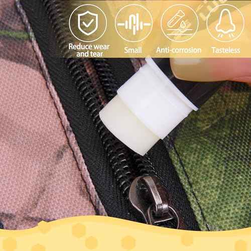 Hunting Zipper Wax Sticks-Portable Snap and Zipper Lubricant-Wax Snap and Zipper Lube for Hunting Clothes Ice Fishing Tents Blinds