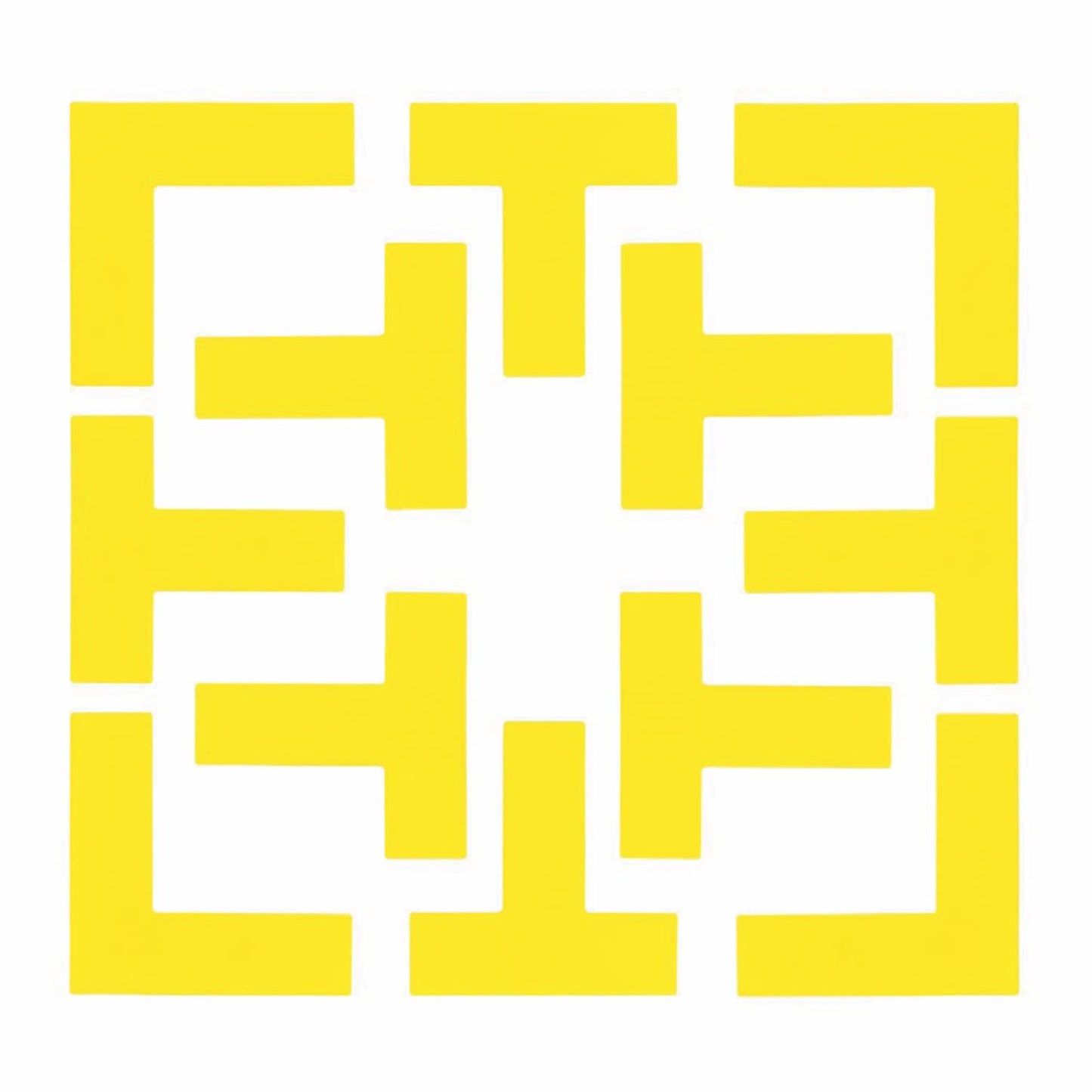 Champion Sports Rhino Pickleball Court Boundary Marker Set, Yellow
