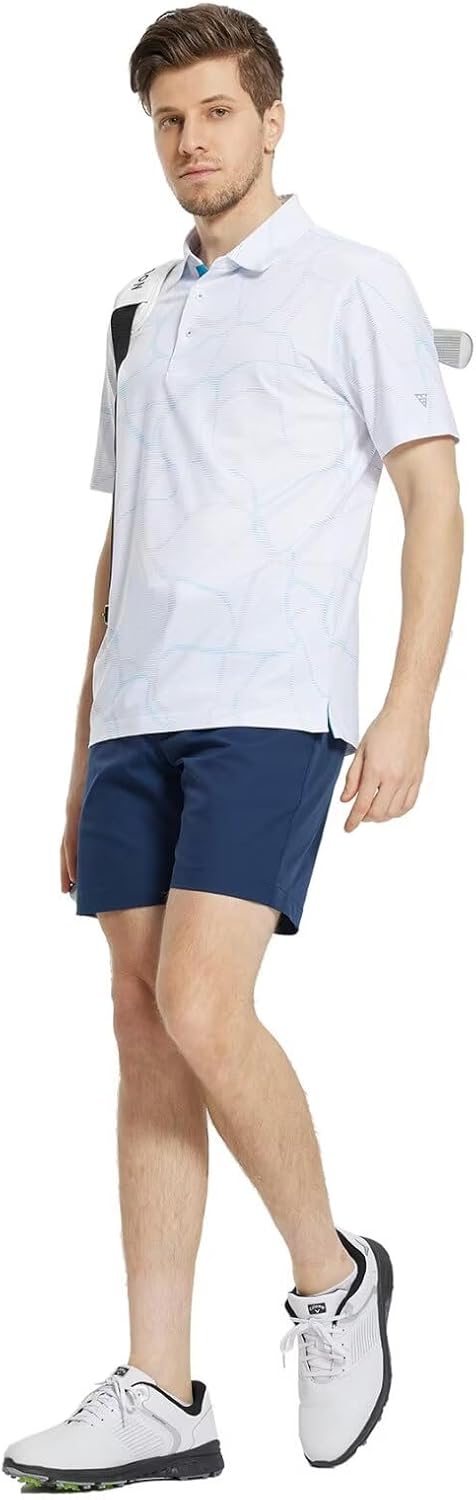 Men's Golf Polo Shirt - Short Sleeve Dry Fit Moisture-Wicking | Performance Patterns