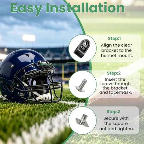 Football Helmet Facemask Repair Kit for Schutt, Riddell & More - 4 pcs