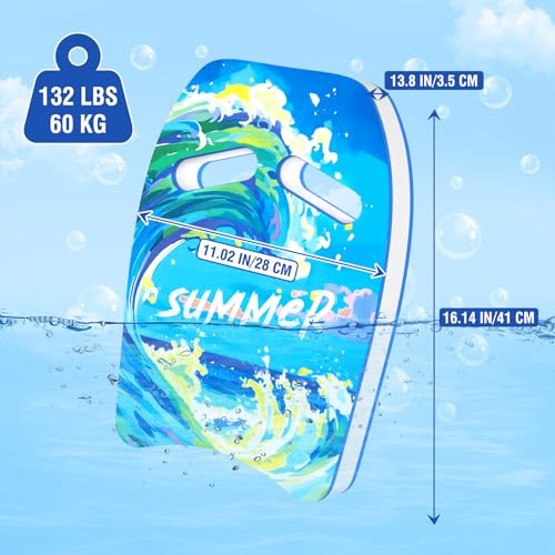 HeySplash Swim Kickboard for Kids, Swimming Kickboard Cute Pattern Swim Training Aid for Children, Pool Exercise Equipments for Beginning Swimmers Safety Swim Board Auxiliary