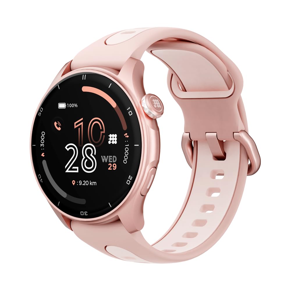 Cubitt Aura Pro Smartwatch/Fitness Tracker with 1.43" Touch AMOLED Screen, Bluetooth Call, Built in GPS, 60+ Sports, Blood Oxygen, Heart Rate, Stress/Sleep Monitor, Waterproof, Step Counter, Compass