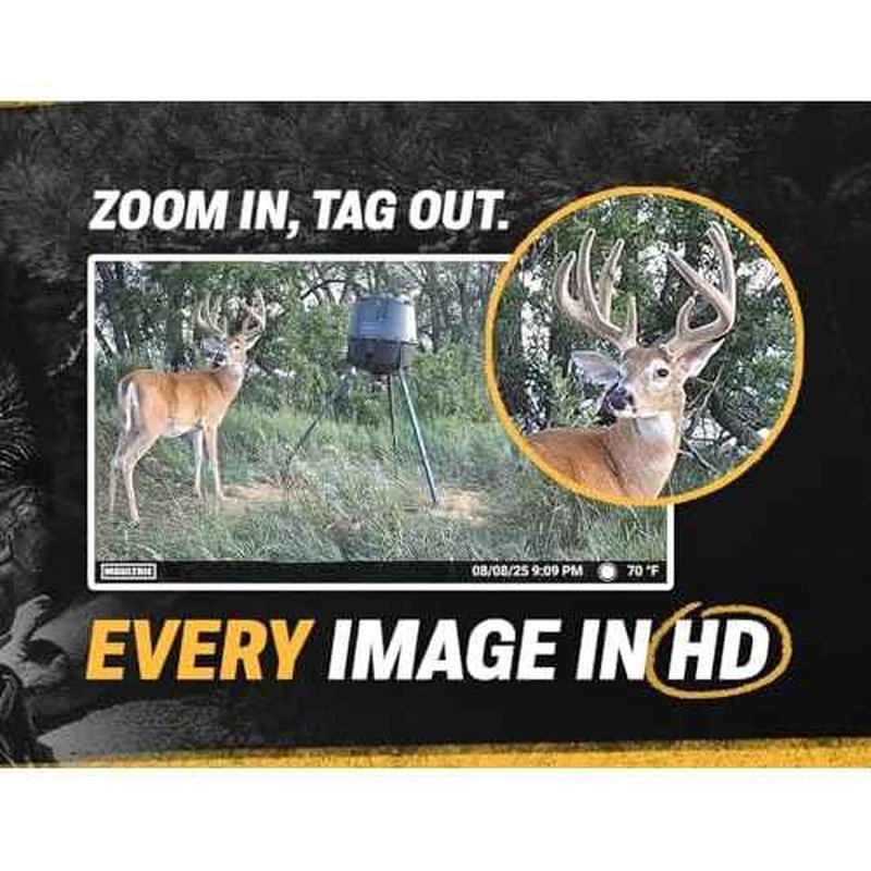Moultrie Edge 3 Cellular Trail Camera - 40MP HD Photo Capture - 1080p Low-Glow Flash - GPS - Multi-Carrier Auto-Connect - Built-in Memory - 0.5s Trigger Speed - AI Buck Detection