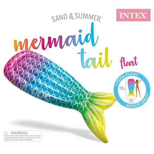 Intex 58788EP Mermaid Tail Pool Float, 70in x 28in x 7in