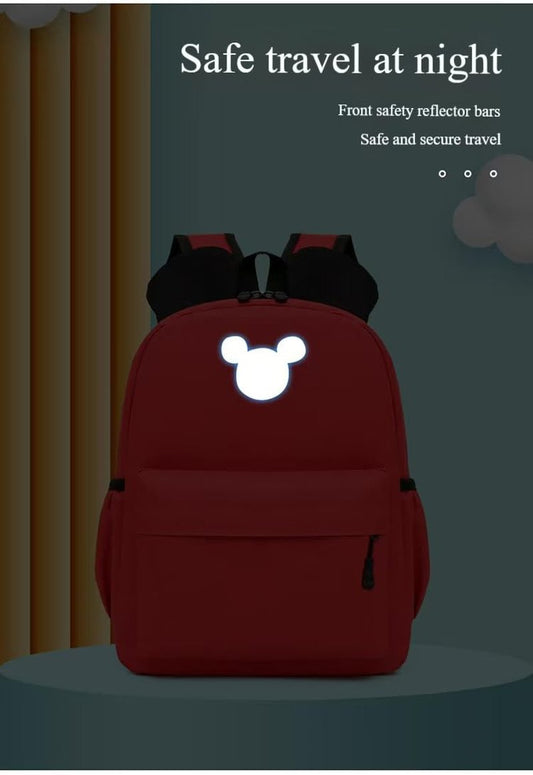 TayloHil Mouse Shaped Backpack for Daily Use, 12 inches (BLACK)