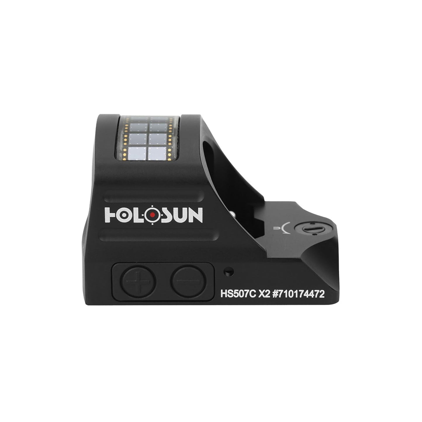 HOLOSUN HS507C X2 Red 2 MOA Dot & 32 MOA Circle Open Reflex Pistol Sight - Durable Shake-Awake Solar Failsafe Parallax-Free Aluminum Sight for Full-Sized Handguns - Green & Red Dot Options