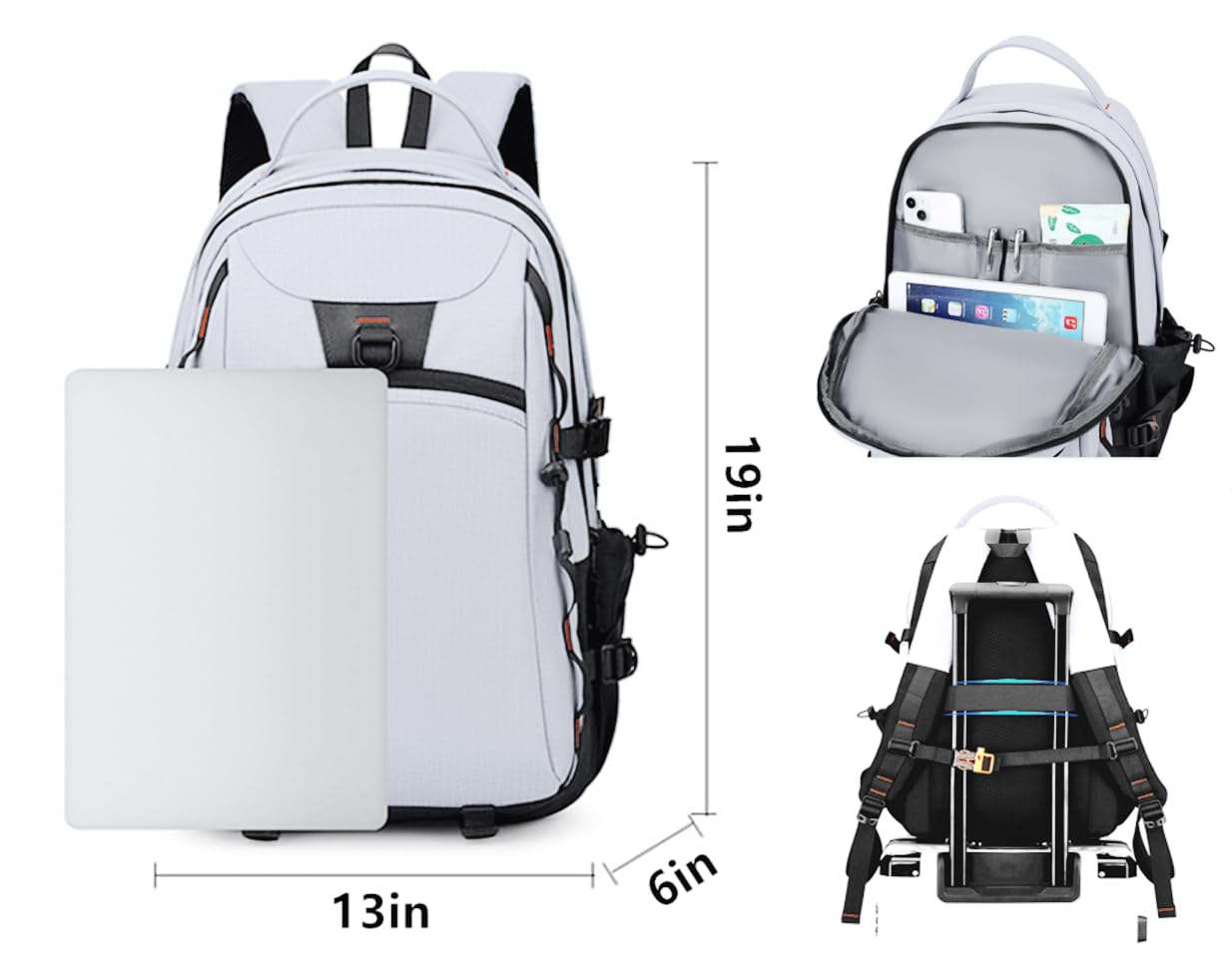 GuaShuo Sport Backpack - Multifunctional Sports Bag for Tennis, Badminton, Basketball etc, With shoe compartment (501-mbai)
