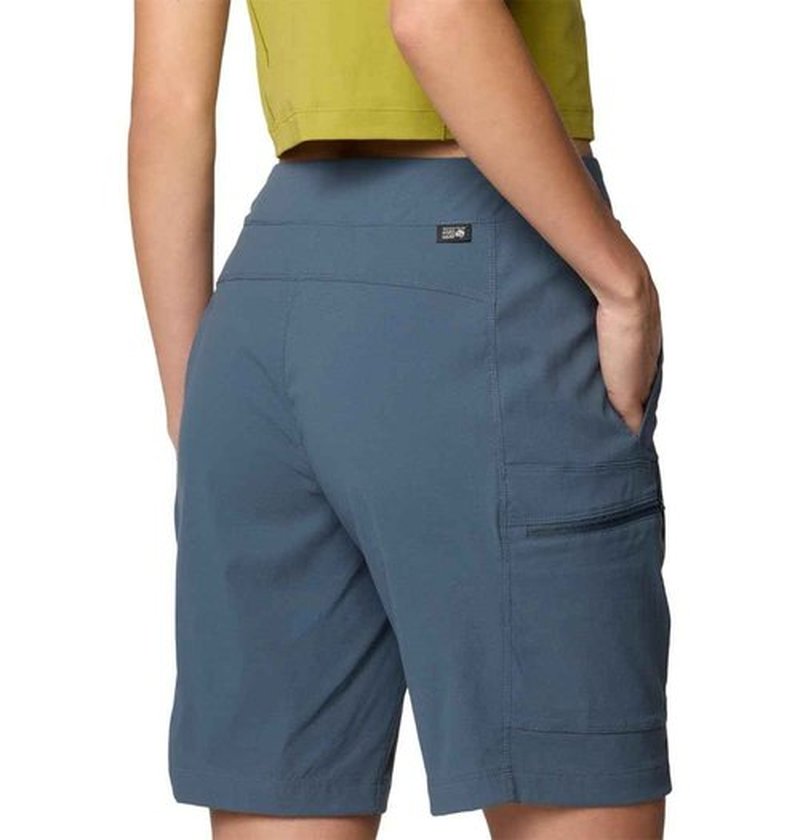 Mountain Hardwear Women's Dynama High Rise Bermuda, Moon Blue, Small x Regular