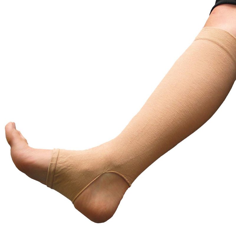 GeriLeg Prevent Products, Inc Elderly Leg Skin Protector, Thin Skin Tear & Bruise Protective Geri-Sleeves for Legs - Made in USA -One Pair per Pack (Large/Beige)
