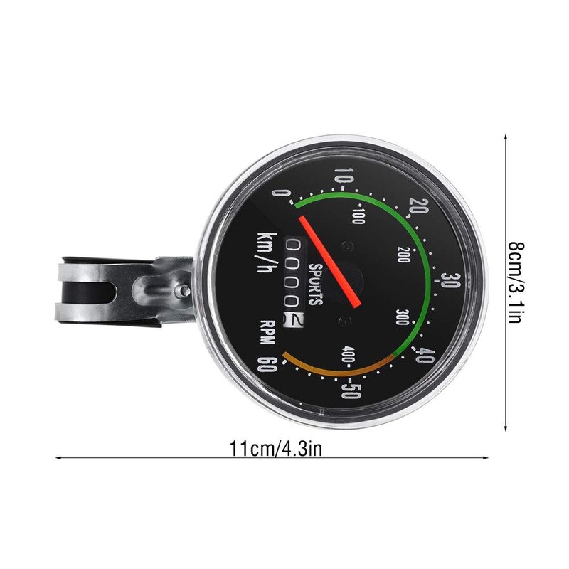 Pilipane Bikes Speedometer, Bikes Tricycle Mechanical Odometer Speedometer, Bikes Bike Computer Speedometer Odometer, Cycling Stopwatch Cyclocomputer for 26/27 5/28/29 inch Bikes