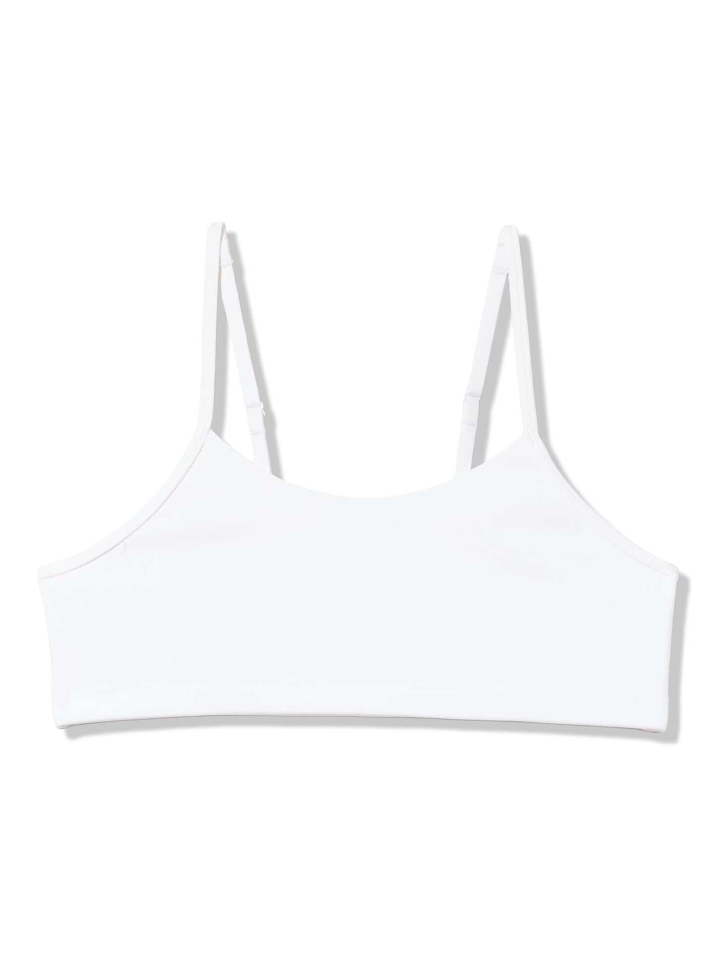 Under Armour Girls' Movement Low Impact Sports Bra, (100) White / / Metallic Silver, Large
