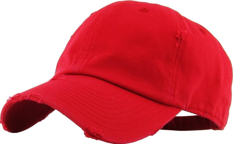 Vintage Washed Distressed Cotton Dad Hat - Adjustable Unisex Baseball Cap