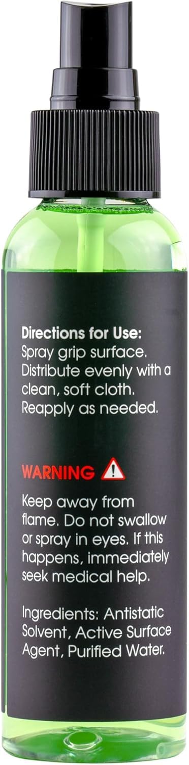 Cannon Sports Grip Cleaner - Remove Dirt, Oil, & Sweat - Restore Grip for Golf, Pickleball, Tennis, Padel, Baseball, Badminton, Football, Basketball, Soccer, Volleyball & More (4 oz)