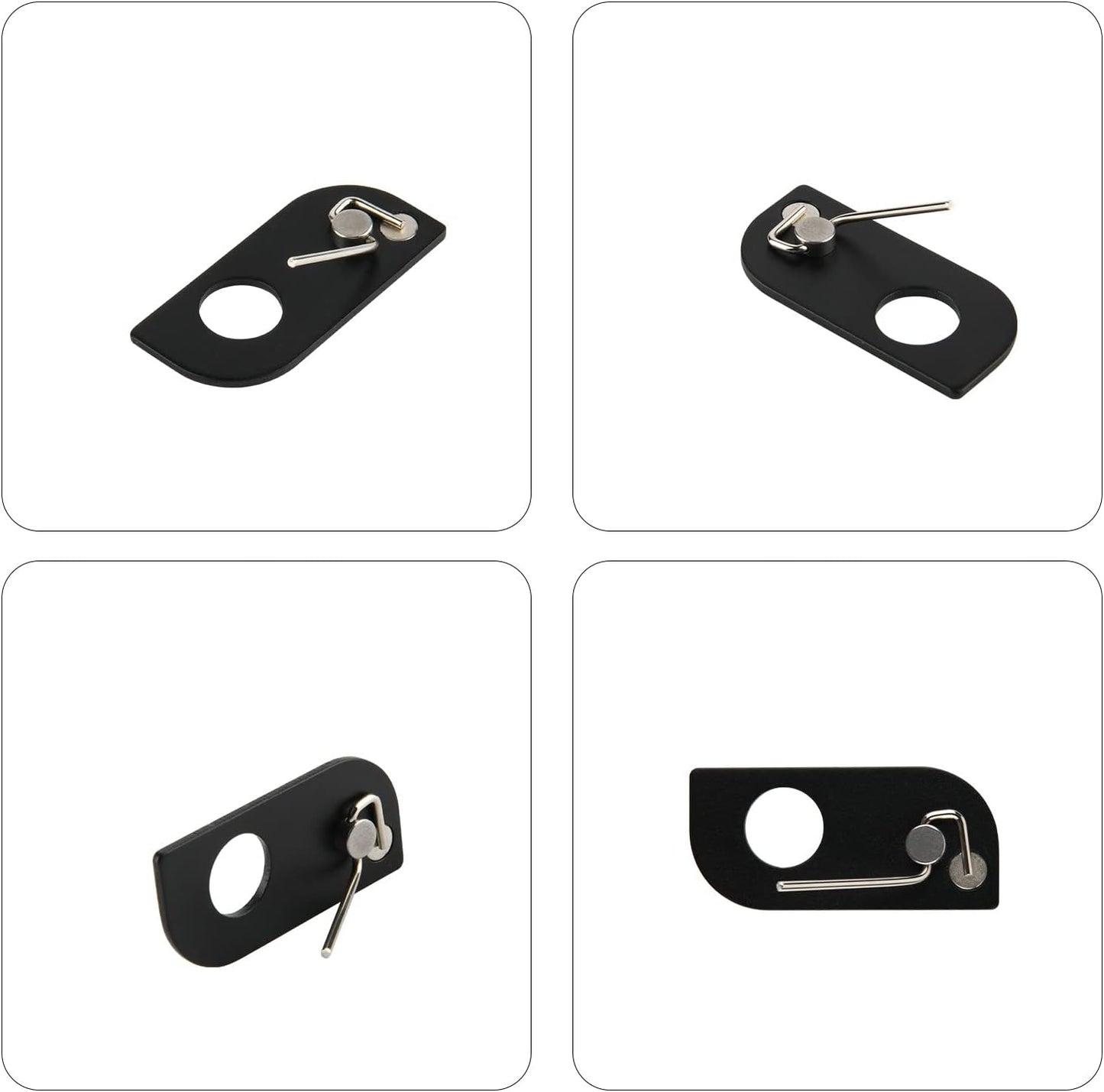 Archery Magnetic Metal Arrow Rest - 4 Pcs Adhesive Arrow Rests for Recurve Bow Targeting & Hunting