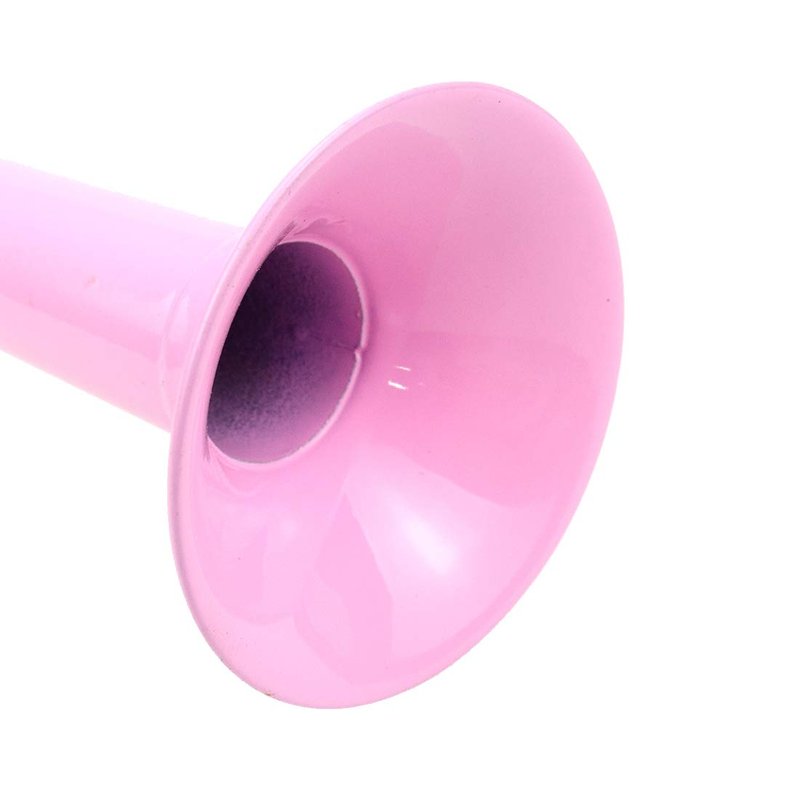 AUTUT Bike Bugle Horn Retro Clown Horn Metal Air Horn with Squeeze Bulb for Bicycle Golf Cart, Pink
