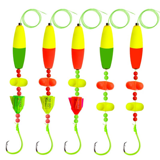 NGOFF-Catfish Bait Strange Cat Fish Rig Catfish Rattle Floater Catfish Tackle (6/0、30LB)