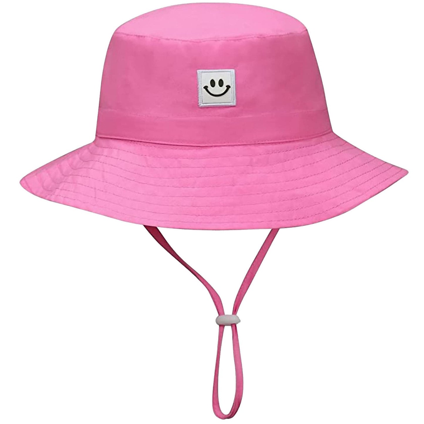 55cube Baby Sun Hat 6-24M UPF 50+ Bucket Hat w/Chin Strap 1 Pack Pink