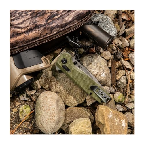 SOG Hunting High Carbon Steel Ambidextrous Carry EDC 2.95' Sharp Blade Terminus XR OD Green Folding Knife