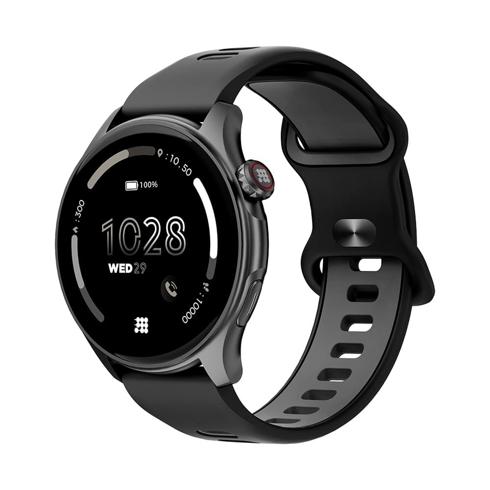 Cubitt Aura Smartwatch/Fitness Tracker with 1.43" Touch AMOLED Screen, Bluetooth Calling, 60+ Sports, Blood Oxygen, Heart Rate, Stress/Sleep Monitor, Waterproof, Step Counter, Compass Support